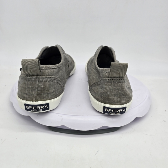 Paul Sperry Shoe Women 9 M Sneakers Gray Slip-on Canvas STS99303 - Picture 8 of 8